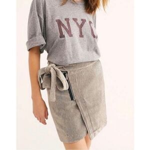 Scotch & Soda Velvet Corduroy Mini Wrap Skirt